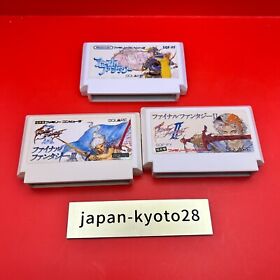 FINAL FANTASY I II III 1 2 3 NES SQUARE Nintendo Famicom From Japan