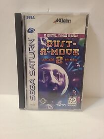 Bust - A - Move 2: Arcade Edition (Sega Saturn, 1996) CIB With RaRe ReG CaRD