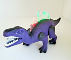 Steam Life Walking Dinosaur Toy - Walks Roars Lights Up Purple Tested Works