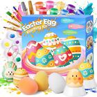ZenBombs Easter Eggs, 24 DIY Paintable Eggs with Doodle Kit, White Easter Egg...