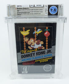 Nintendo NES *Donkey Kong Jr.* WATA 7.5 CIB Round SOQ Hangtab NTSC POP 1