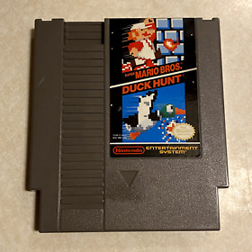 Super Mario Bros & Duck Hunt 2 in 1 Nintendo NES Cartridge - Tested, Works (i)
