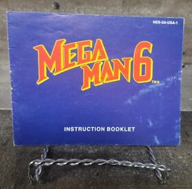 Mega Man 6 NES Nintendo Instruction Manual Booklet Authentic