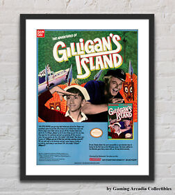 Gilligan's Island Nintendo NES Glossy Promo Ad Poster Unframed G3543