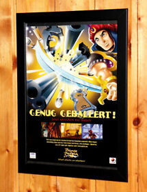 Prince of Persia 3D Very Rare Small Poster / Vintage Ad Page Framed Dreamcast 