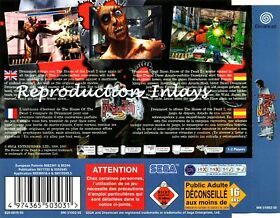 House Of The Dead Rear 2 Rear Inlay Dreamcast