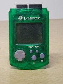 Clear Green VMU (Virtual Memory Unit) Sega Dreamcast Untested