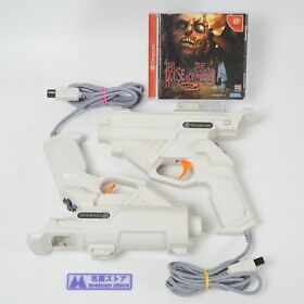 2x SEGA Dreamcast Gun Controller HKT-7800 w/ The House of the Dead 2 Set NTSC-J