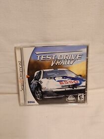 Sega Dreamcast Video Game Test Drive V-Rally Very Nice Case,Manual And Game