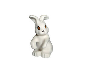 NEW LEGO - Animal - Land - Bunny Rabbit white x1 - 5803 5961 7600 Belville