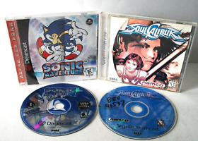 Sonic Adventure 1 Soul Calibur Sega Dreamcast Games Lot All Stars Complete Disc