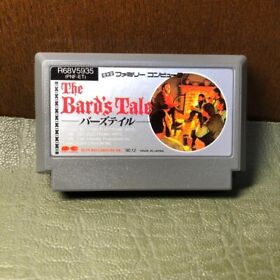 THE BARD'S TALE Bards Famicom FC Nintendo Action Adventure Game Used