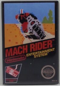 Mach Rider Game Box 2" X 3" Fridge / Locker Magnet. NES