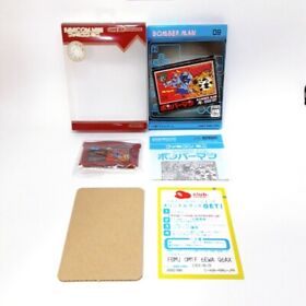 Bomberman Famicom Mini GBA Nintendo Game Boy Advance Box Manual VG Condition