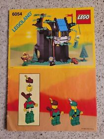 Vintage LEGO Legoland Castle #6054 Forestmen's Hideout (1988) Instructions Only 