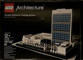 LEGO Architecture United Nations Headquarters 21018 100% Complete w/Box & Manual