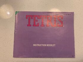 Nintendo NES Tetris Original Instructions Manual