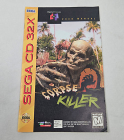 Vintage Corpse Killer Sega CD 32X MANUAL ONLY Authentic