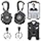 4 Pieces Retractable Badge Holder Set,Heavy Duty Retractable Keychain with Zinc