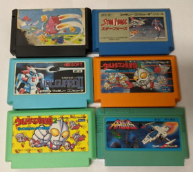 Nintendo Famicom Lot of 6 - Twinbee - Argus - Volguard - Ultraman - Mcx39