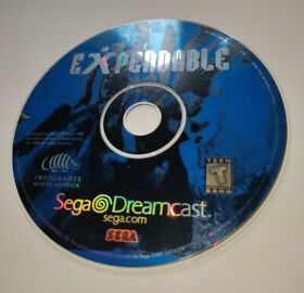 Expendable (Sega Dreamcast, 1999) AUTHENTIC Game DISC ONLY LOOSE Great Shape!