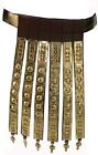 Medieval Handmade Roman Leather Apron Belt Brass Fittings Wearable Costume Armor