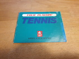 Four Players Tennis Nintendo NES Spielanleitung Manual 
