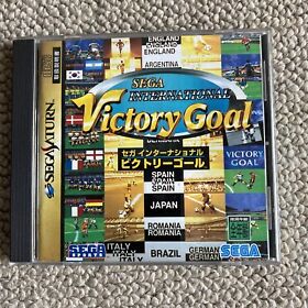 Free Shipping! Sega International Victory Goal Sega Saturn Japanese