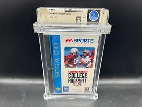 Bill Walsh College Football Sega CD WATA 8.5 B+ FACTORY SEALED VGA