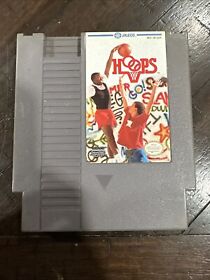 🔥Hoops ORIGINAL NINTENDO NES Basketball Game Tested + Working & Authentic!🔥