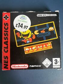 Gameboy Advance Game Pac-Man NES Classics 2004 GBA. Boxed with Manual