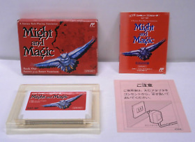 NES -- Might and Magic -- Box. Famicom, JAPAN Game. 10747