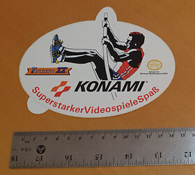 1992 Konami Ultra Track & Field 2 mailaway promo vinyl sticker Nintendo NES GB