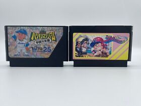 Family Stadium 88 + Kyukyoku Harikiri Taito Famicom lot Nintendo NES US Seller