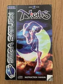 NiGHTS into Dreams... - Sega Saturn - PAL - Manual ONLY!