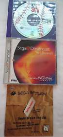 (3) Sega Saturn/Sega Dreamcast Games/Web Browser Disc 1995, 1996 & 1999  WORKING