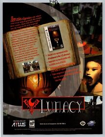 Lunacy Sega Saturn Atlus Game Promo 1997 Full Page Print Ad