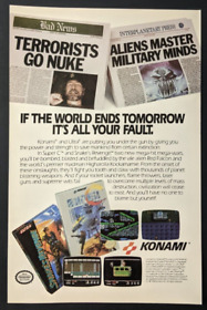 Metal Gear Snake's Revenge Super C impresión anuncio juego póster arte promoción original NES