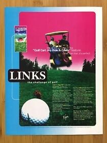 Links Golf PC Sega CD 1994 Vintage Print Ad/Poster Authentic Game Advertisement