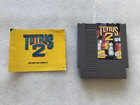 Tetris 2 - Nintendo NES - PAL - Cartridge & Manual - Genuine