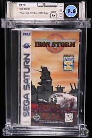 WATA 9.8 A+ — NEW FACTORY SEALED Iron Storm (Sega Saturn 1996) w WATA Deep Badge