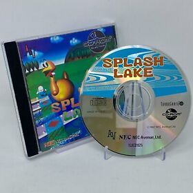 Splash Lake (TurboGrafx-CD, 1992) Complete in Box NTSC-U/C US Version