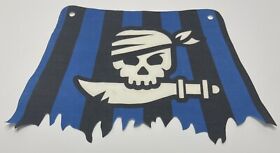 LEGO Pirate Sail (7074, Black Skull, Blue Sail, Skull Island Flag) Canadian