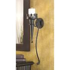 Accent Plus Gifts & Decor Gothic Candle Torch Wall Pillar Home Black 