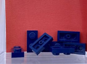Lego Parts Lot x (8) Ct ~ Dark Blue Plate 1 x 2 ~ No 3023