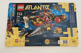 Lego Atlantis 7984 Deep Sea Raider Box Only Retired