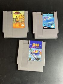 1943: The Battle of Midway NES Game Lot Silent Service Operation Wolf