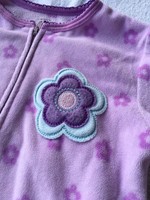 Carter's girls 2T sleeper footed pajamas purple floral 24 months