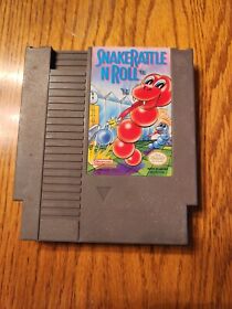 TESTED and WORKING Snake Rattle N Roll NES Nintendo Authentic Cart Tested