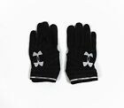 Under Armour NFL Spotlight Pro Black & Silver Football Gloves Sz L 1310262 001